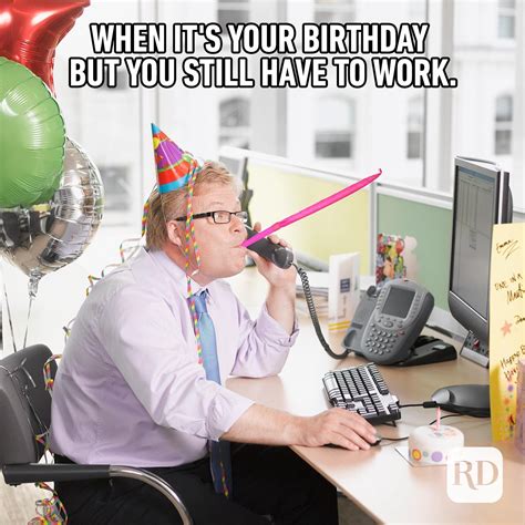 funny birthday memes for work